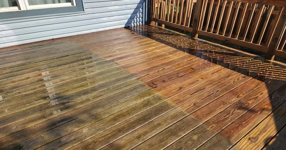deck half done