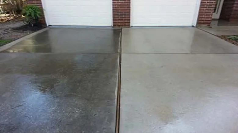 driveway before and afrer