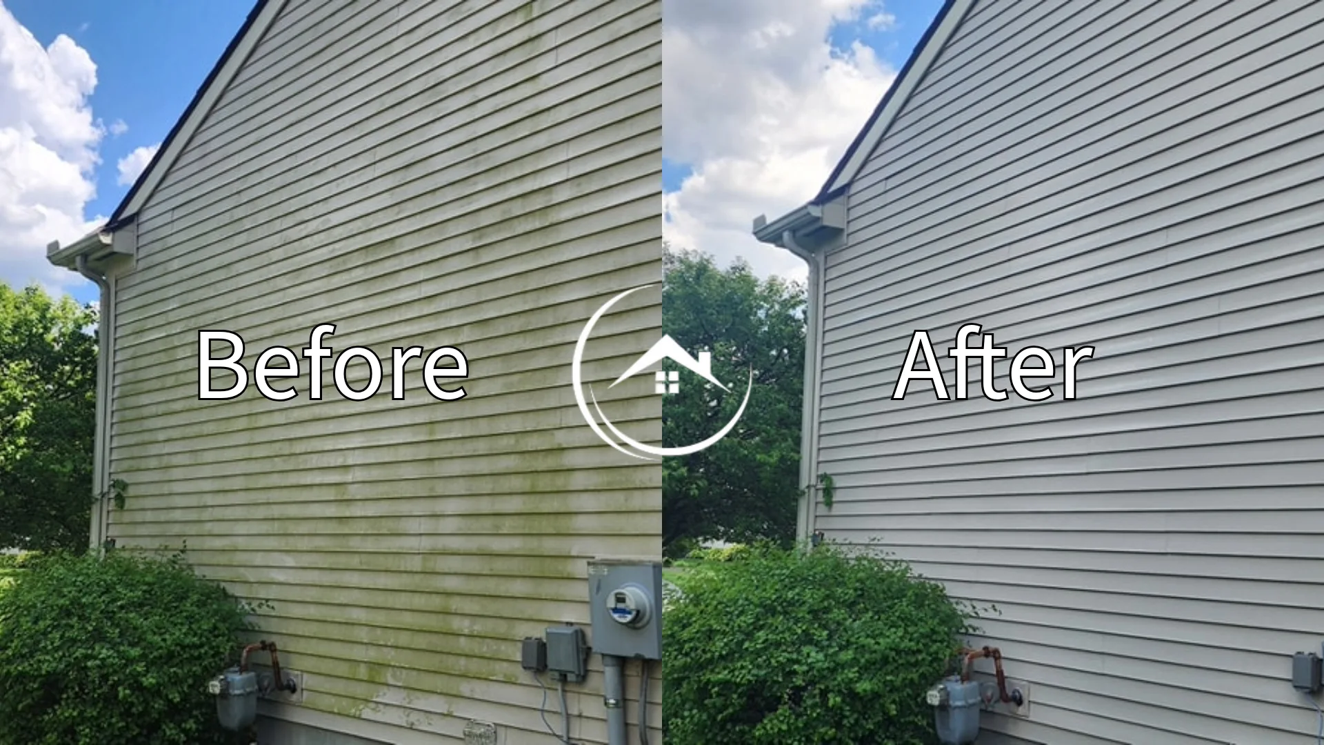 yellow house before after